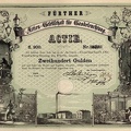FUERTHER Aktien Gesellschaft fuer Gasbeleuchtung von 1858  Nr.231