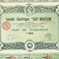 Société Électrique  ILOT-WAGRAM  Nr.08,628