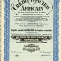 CRÉDIt FONCIER AFRICAIN von 1944  Nr.027710